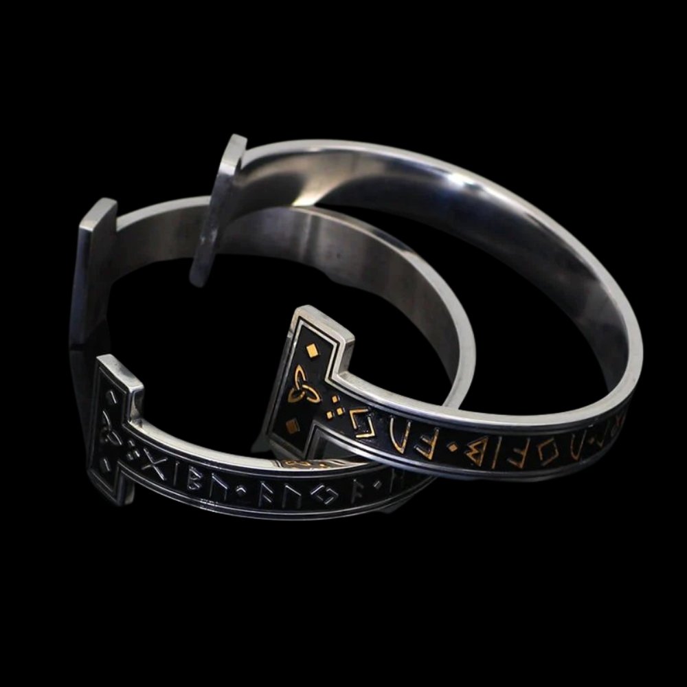 Men's Celtic Runes Cuff Bracelet