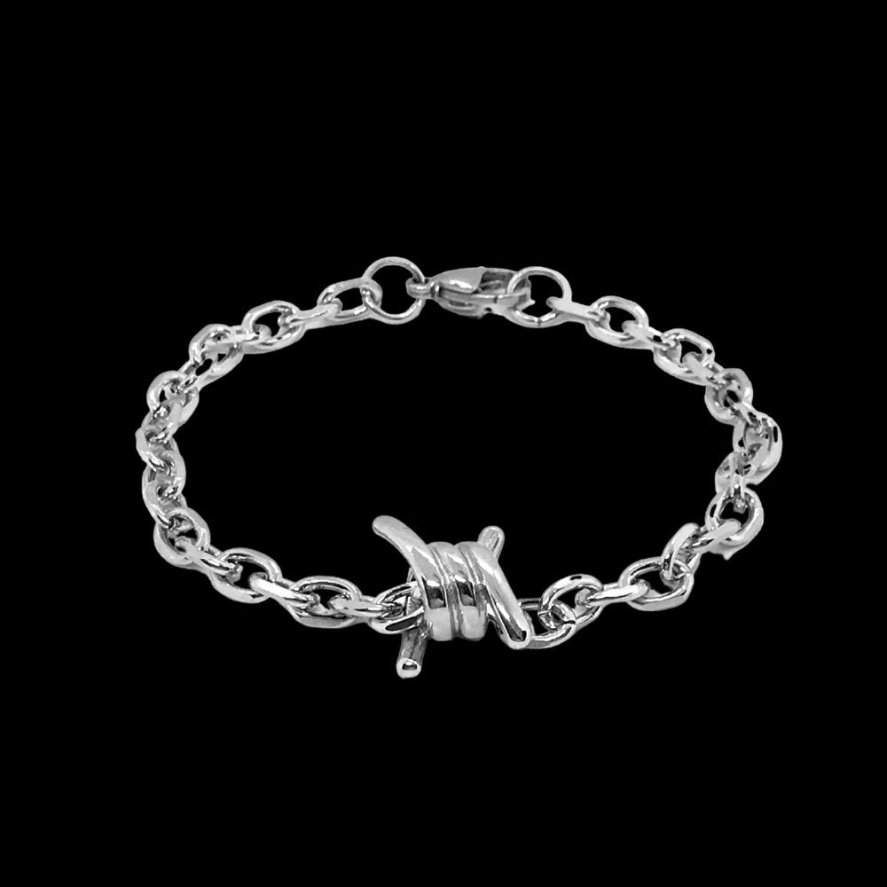 Barb Wire Bracelet - Sterling Silver. Totally Unique