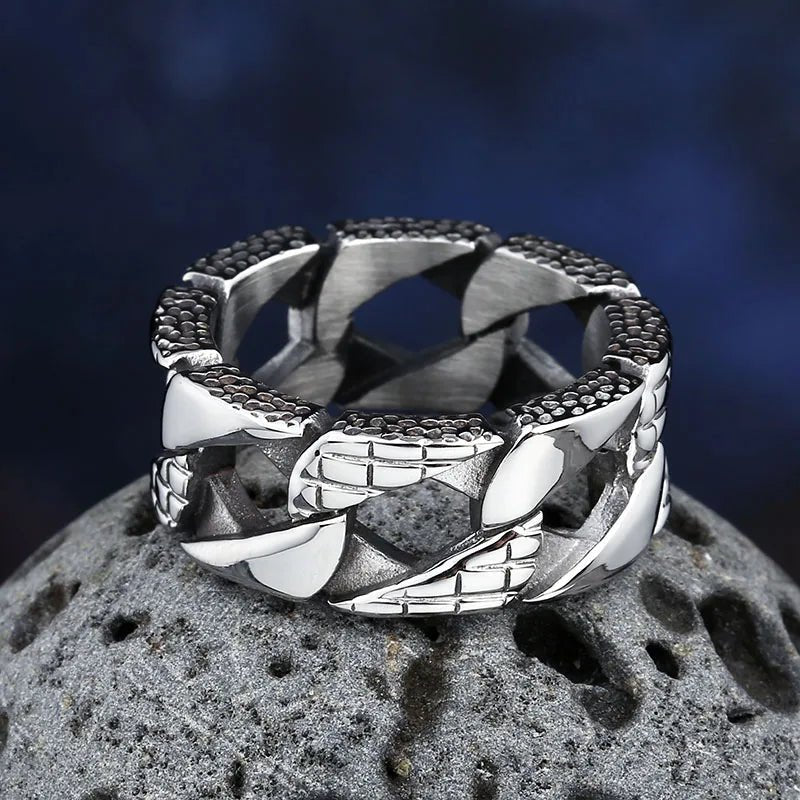 Cuban Chain Ring - Chrome Cult