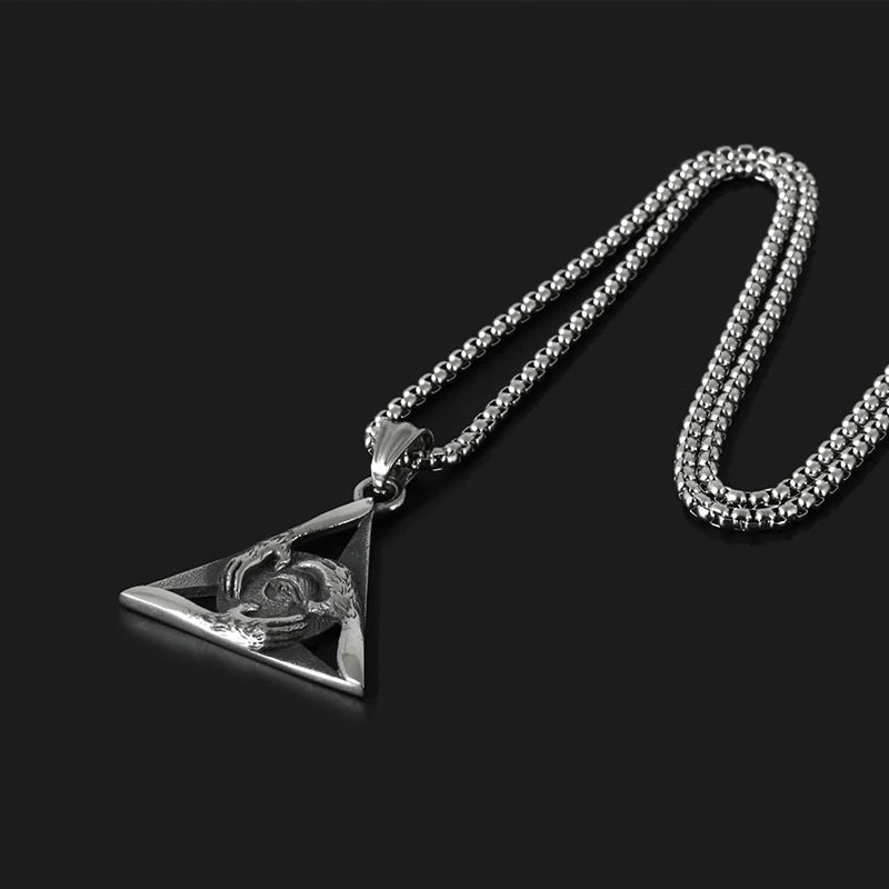 Portal Of Hamsa Pendant - Chrome Cult