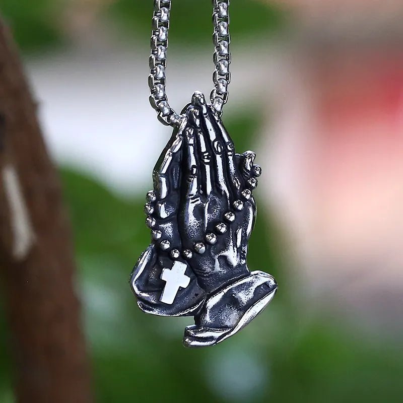 Say one's Prayer Pendant - Chrome Cult