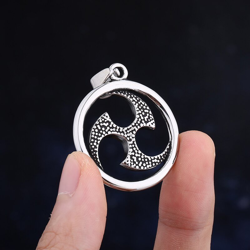 Shuriken Wheel Pendant - Chrome Cult