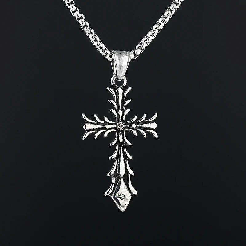 Templar Cross Pendant - Chrome Cult