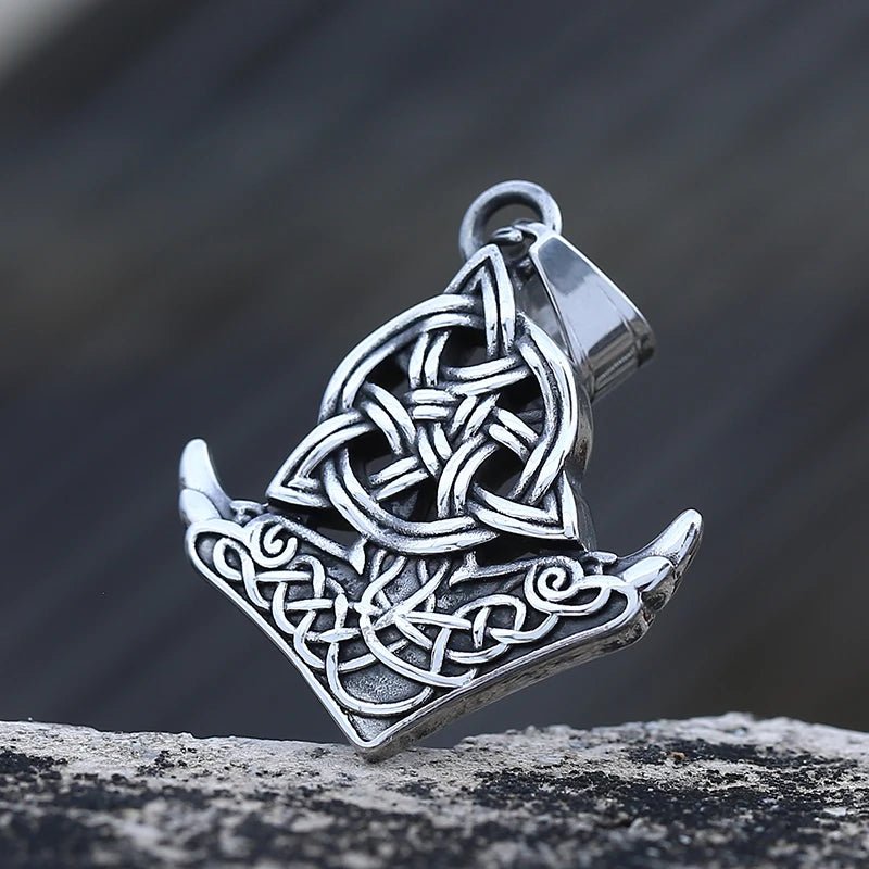 Thor Triquerta Hammer Pendant - Chrome Cult