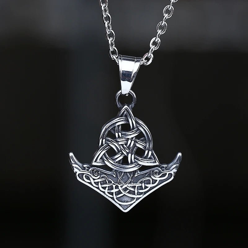 Thor Triquerta Hammer Pendant - Chrome Cult