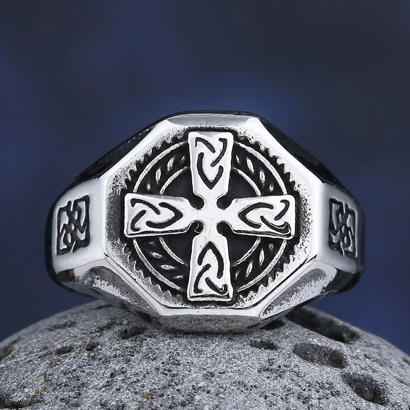 Viking Cross Ring Size popular 13